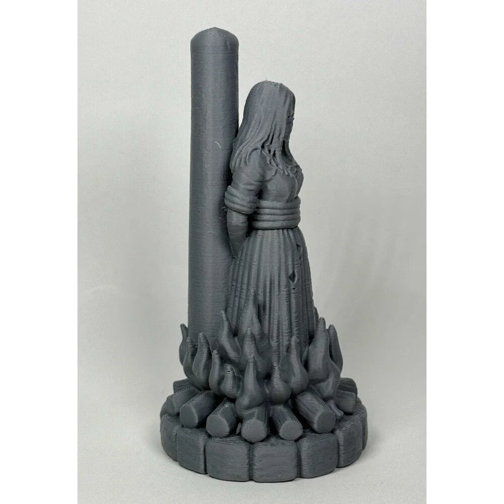 Salem Witch Trials Burning Witch at the Stake Paintable Toy
